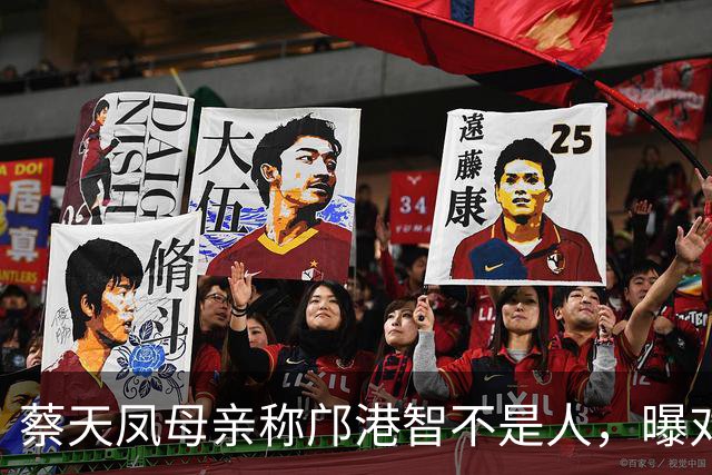 蔡天凤母亲称邝港智不是人，曝对方17岁入住蔡家，嘴甜会哄人开心
